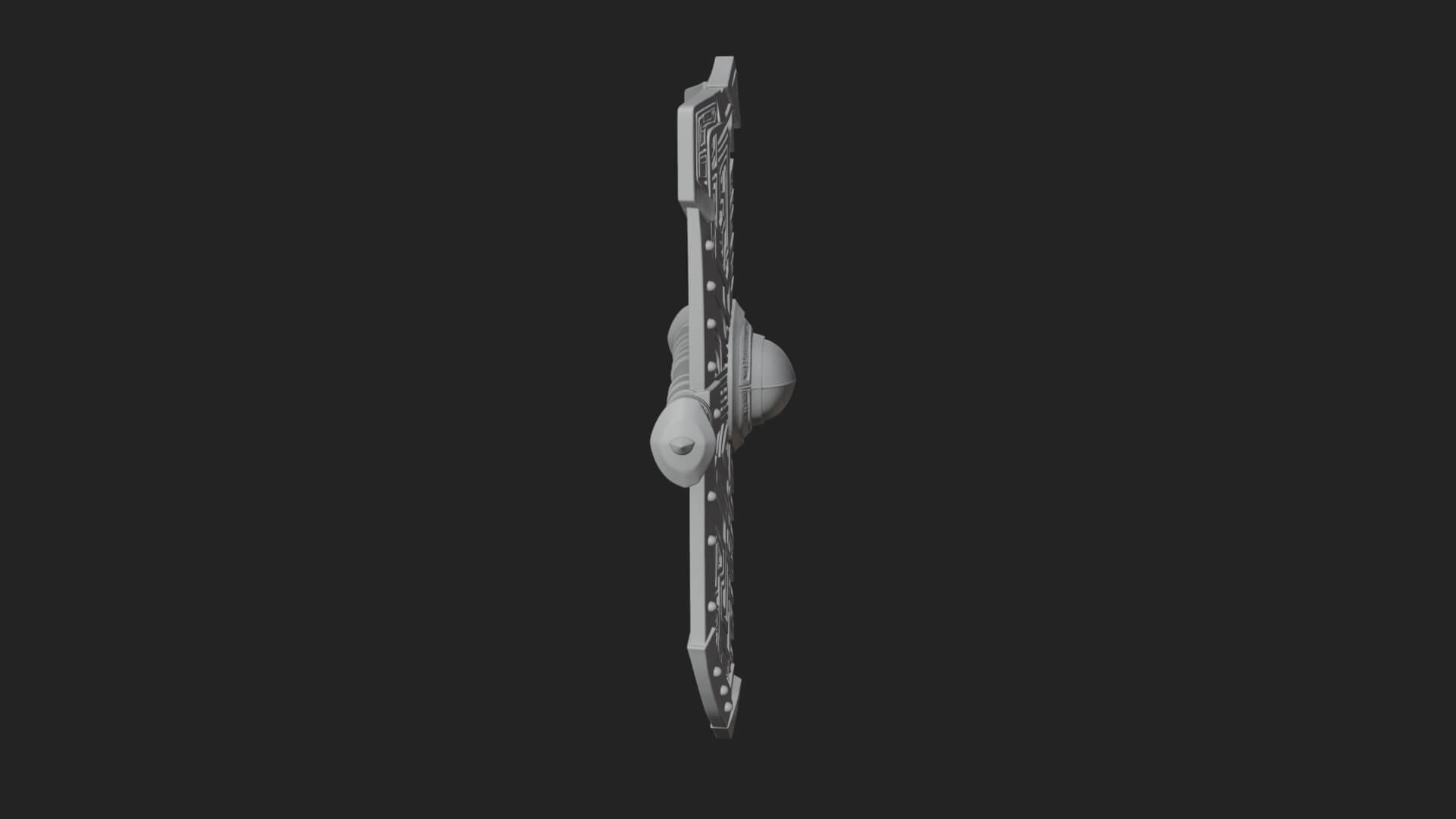 Long Rectangular War Shield Model Design 1 3D Print Model 3D Model