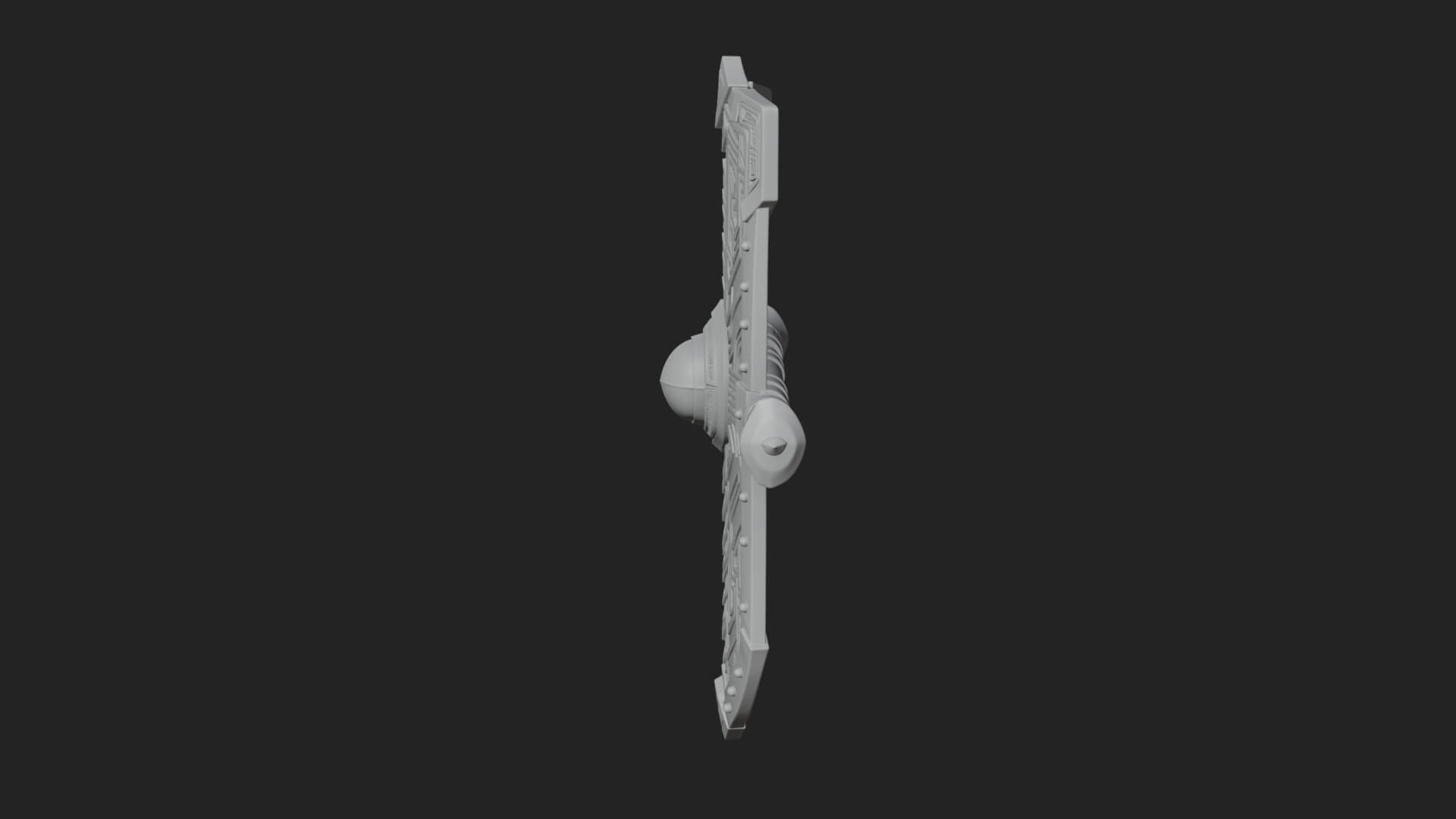 Long Rectangular War Shield Model Design 1 3D Print Model 3D Model