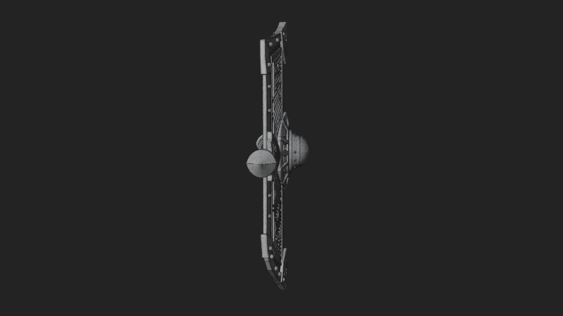 Long Rectangular War Shield Model Design 2 3D Print Model 3D Model