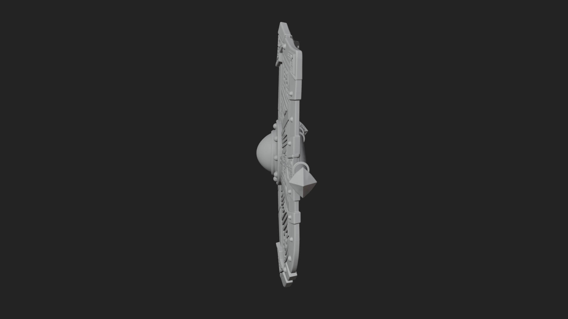 Long Rectangular War Shield Model Design 3 3D Print Model 3D Model