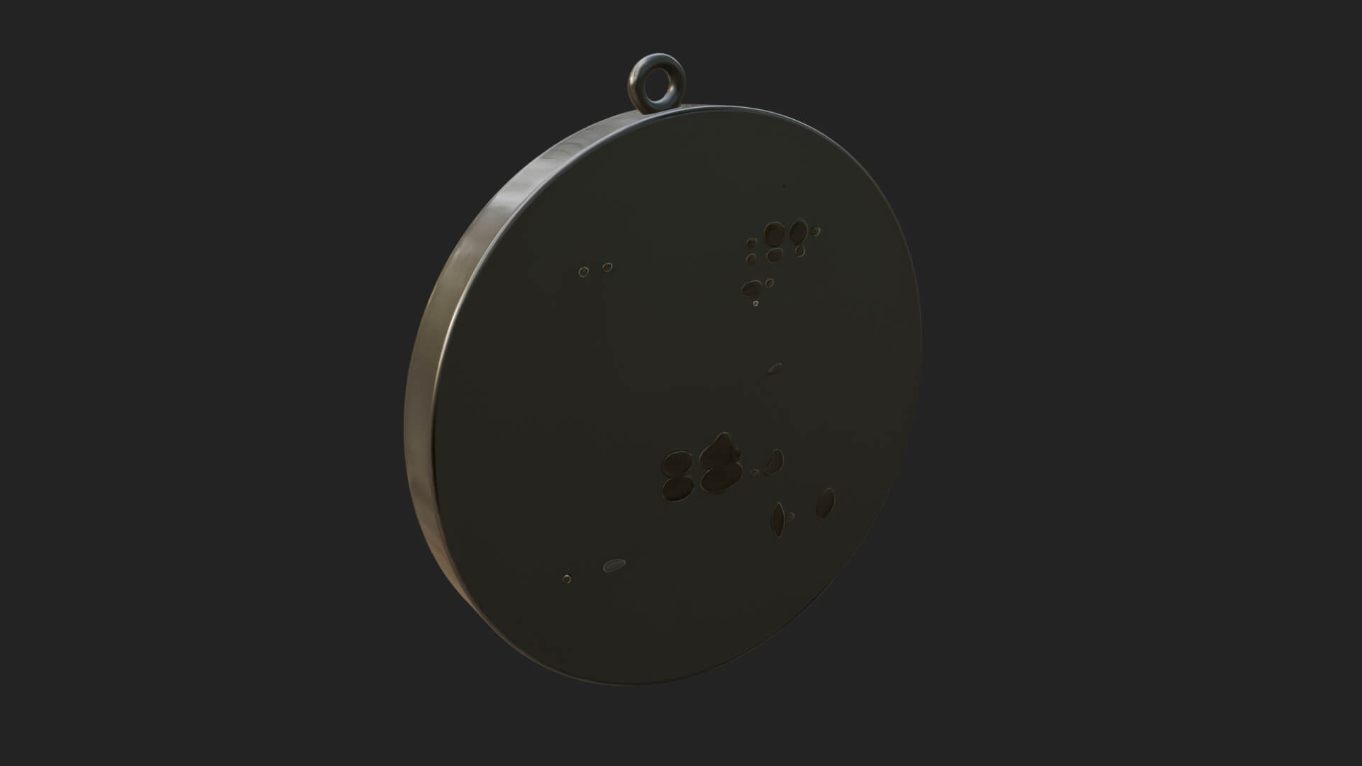 Lotus Bloom Oval Relief Plaque Design 1 3D Print Model 3D Model