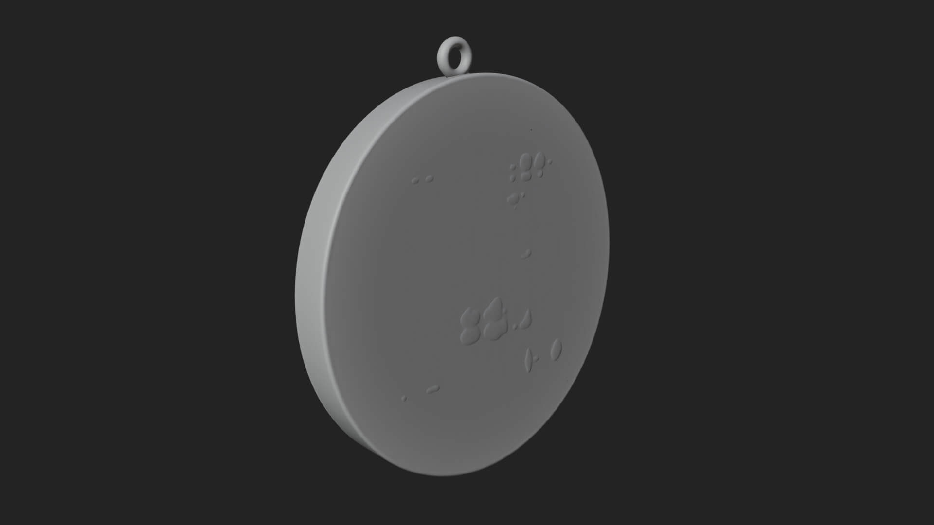 Lotus Bloom Oval Relief Plaque Design 1 3D Print Model 3D Model