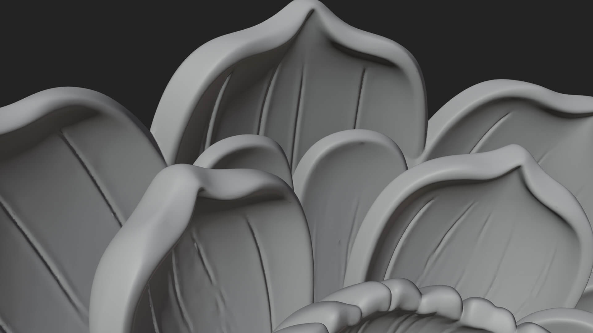 Lotus Column Capital Design 11 3D Print Model 3D Model