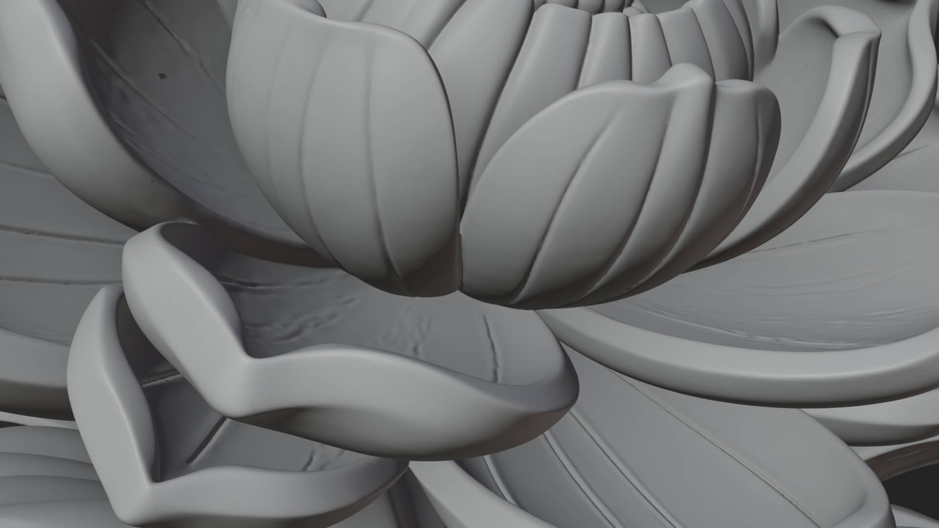 Lotus Column Capital Design 11 3D Print Model 3D Model