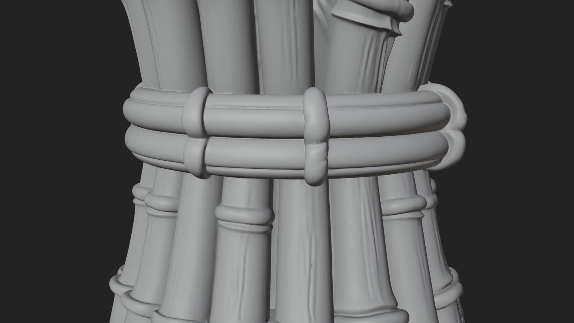 Lotus Column Capital Design 11 3D Print Model 3D Model