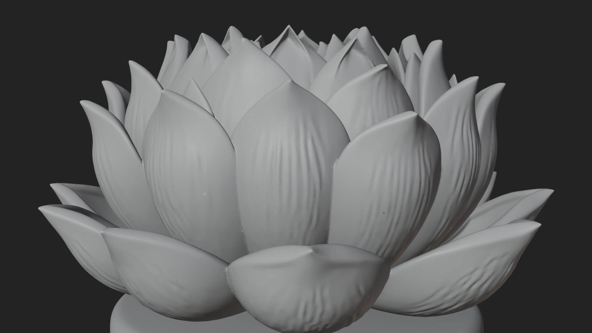 Lotus Column Capital Design 13 3d Print Model 3D Model