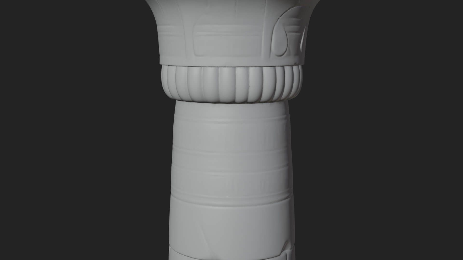 Lotus Column Capital Design 13 3d Print Model 3D Model
