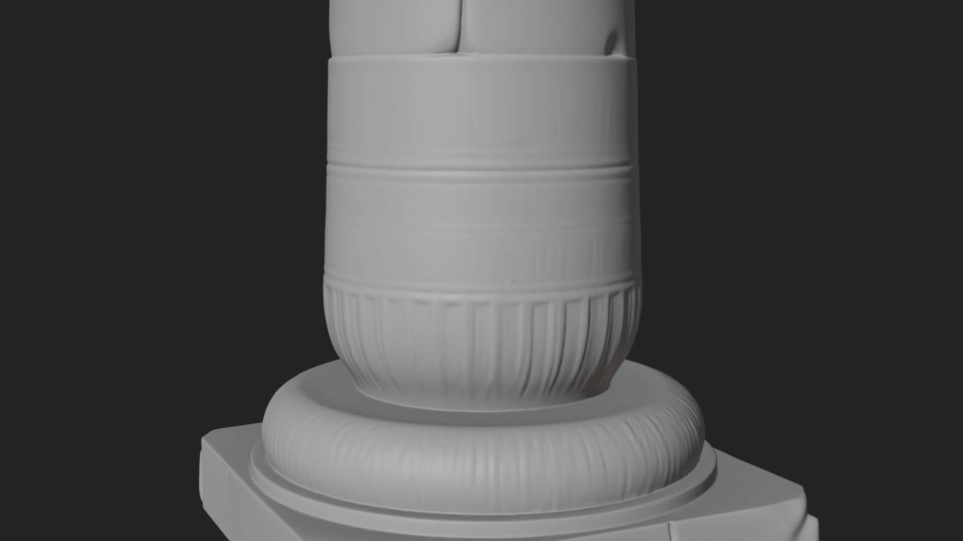 Lotus Column Capital Design 13 3d Print Model 3D Model