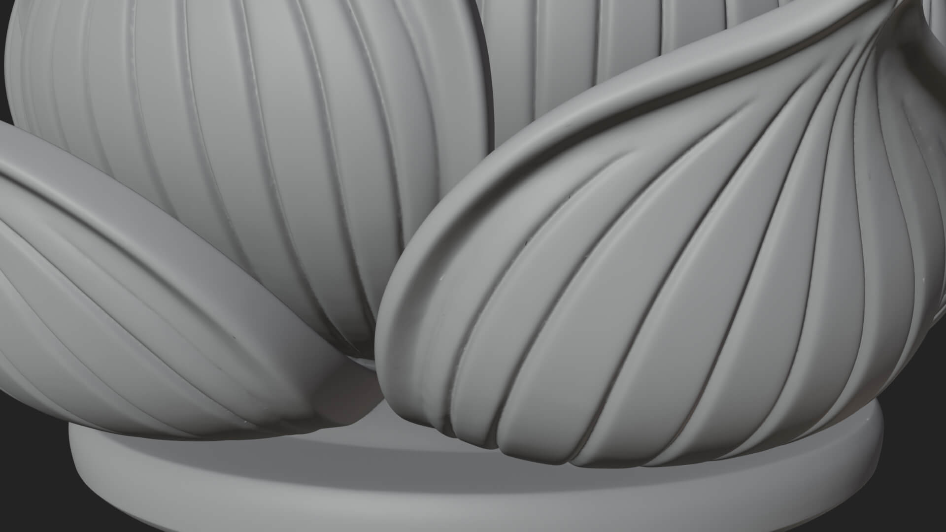 Lotus Column Capital Design 14 3D Print Model 3D Model