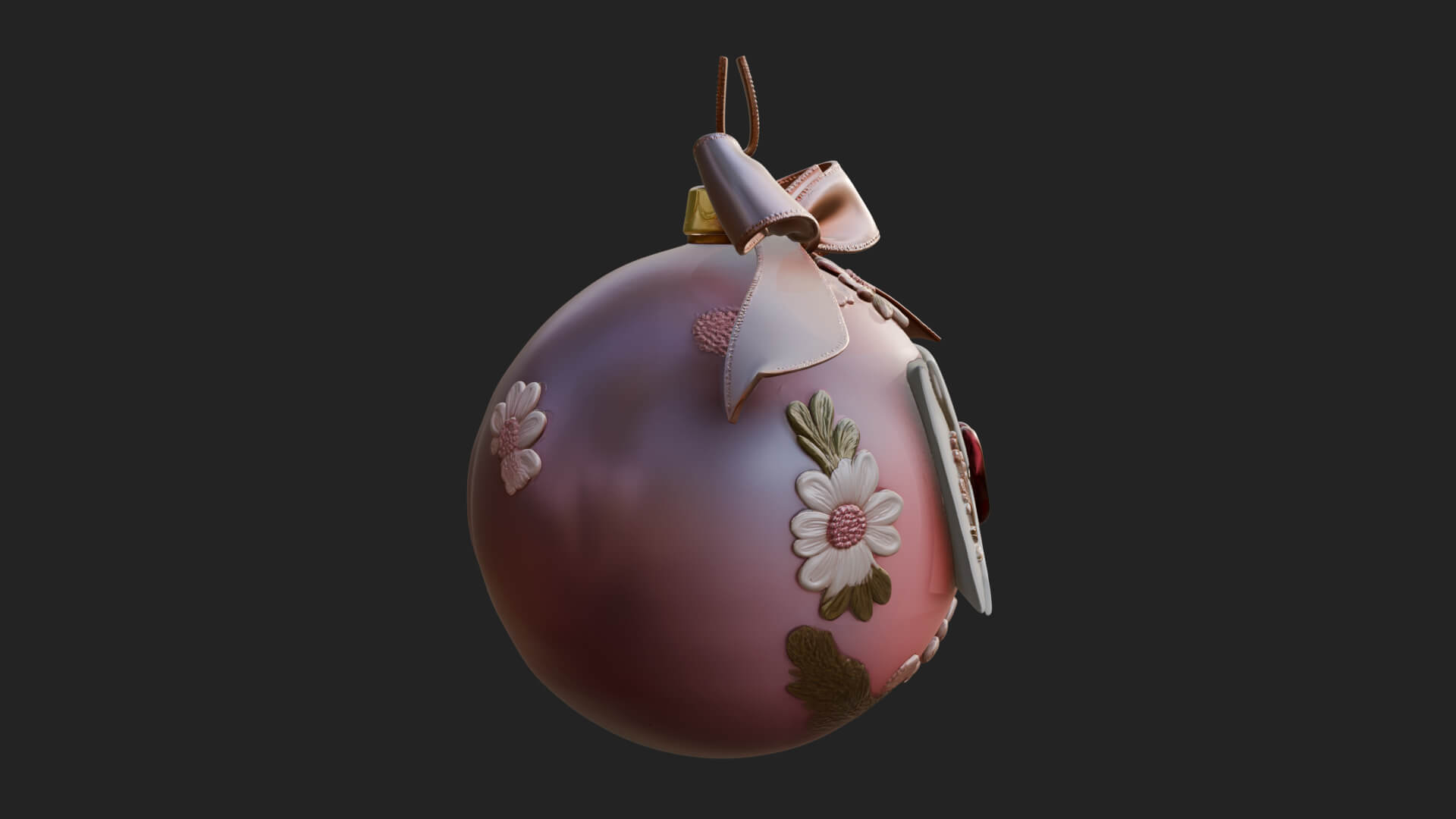 Love Letter Egg Ornament Design 2 3D Print Model 3D Model