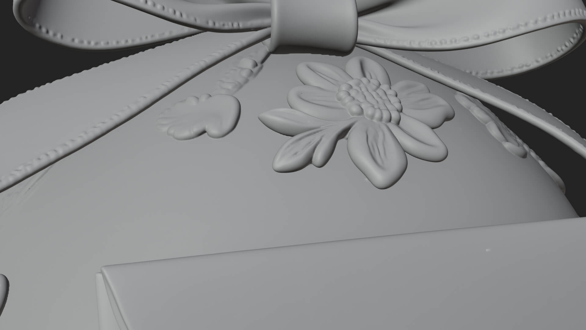 Love Letter Egg Ornament Design 2 3D Print Model 3D Model