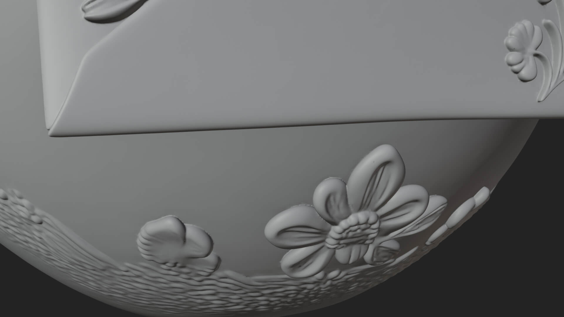 Love Letter Egg Ornament Design 2 3D Print Model 3D Model