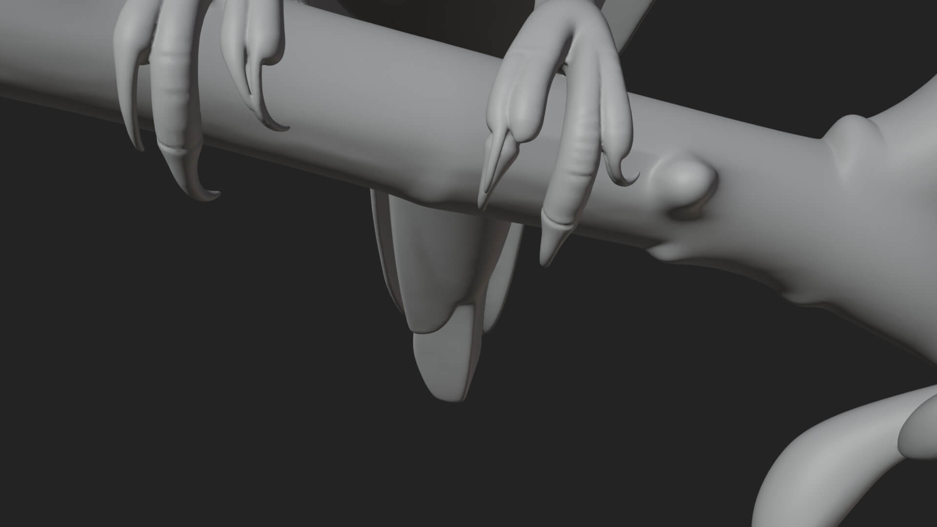 Lovebird Pair on Branch Statue Design 1 3D Print Model 3D Model