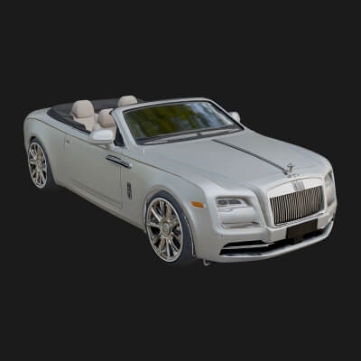 Luxury Convertible Car Model Design 1 3D Print Model