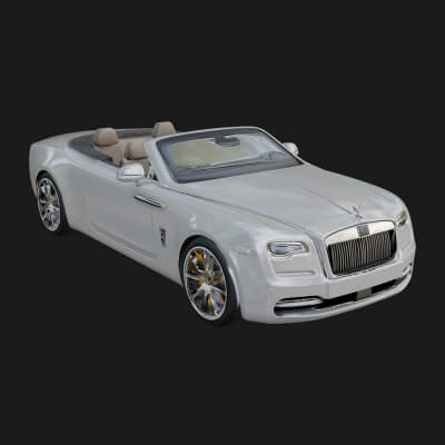 Luxury Convertible Car Model Design 3 3D Print Model