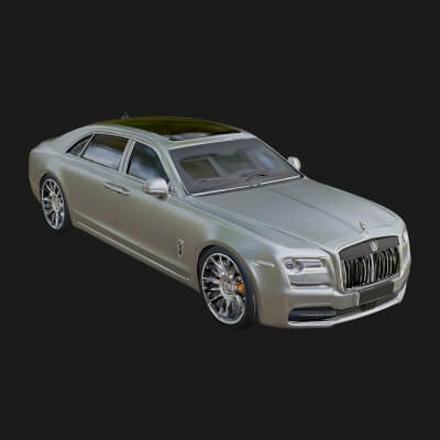 Luxury Sedan Car Model Design 3 3D Print Model