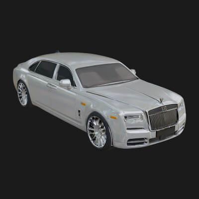 Luxury Sedan Car Model Design 4 3D Print Model