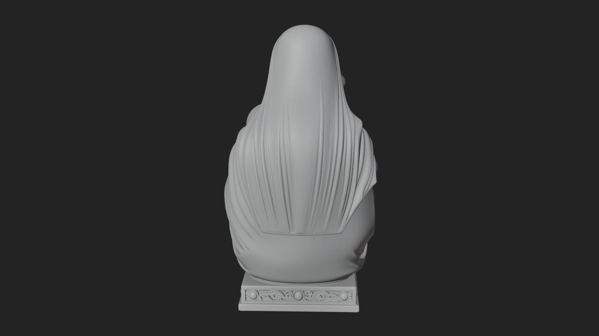 Madonna with Child Statue Design 4 3D Print Model 3D Model