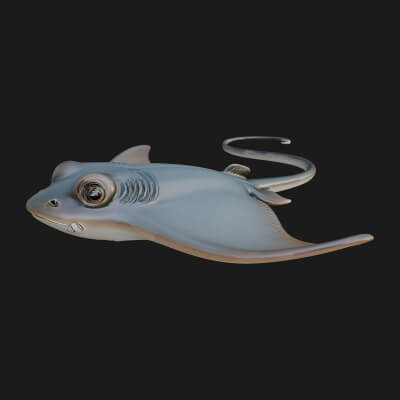 Manta Ray Statue Design 8 3D Print Model