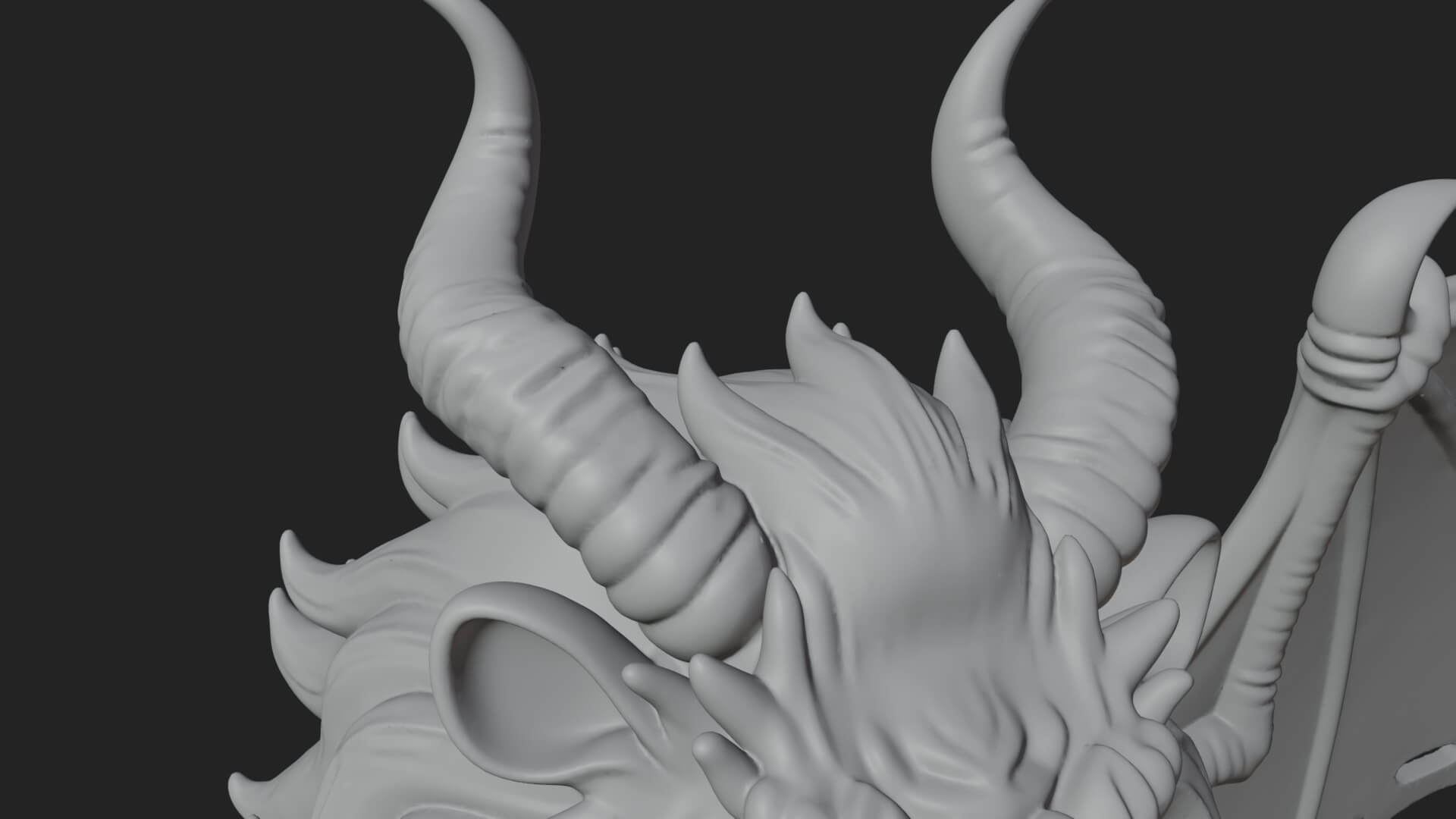 Manticore Beast Statue Design 1 3D Print Model 3D Model