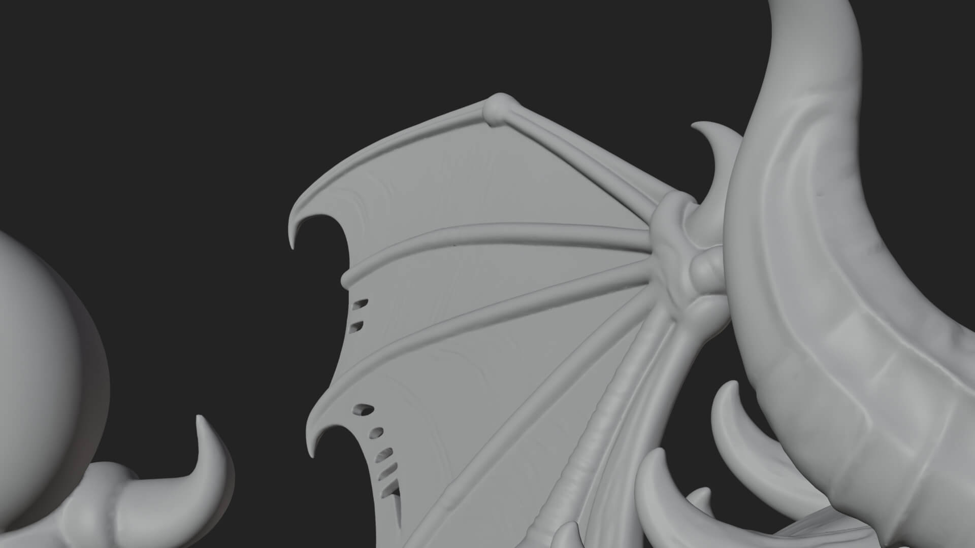 Manticore Beast Statue Design 4 3D Print Model 3D Model