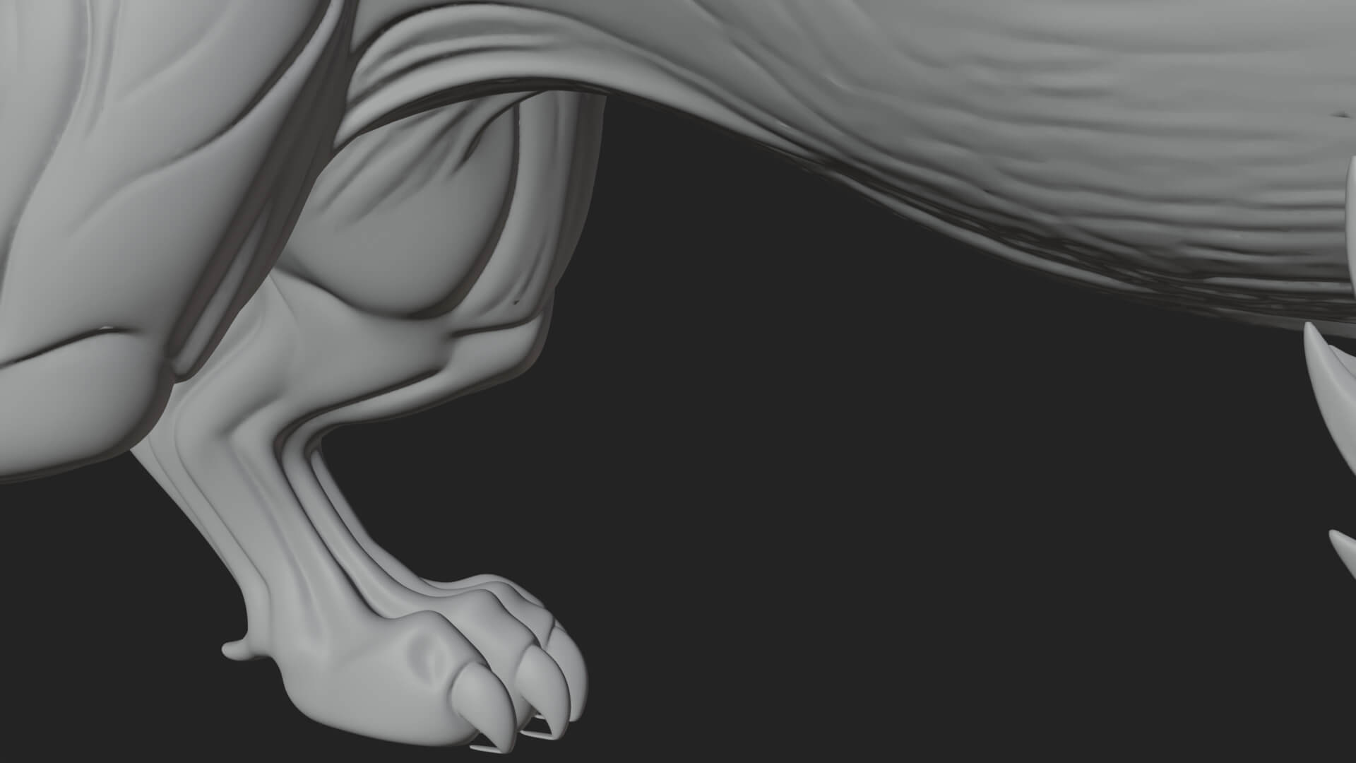 Manticore Beast Statue Design 4 3D Print Model 3D Model