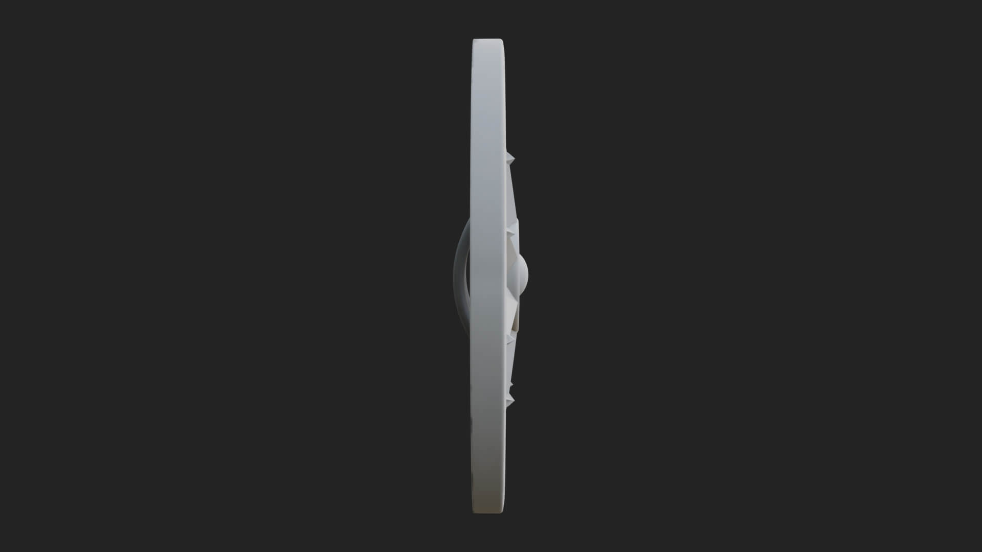 Mariner Compass Oval Plaque Design 12 3D Print Model 3D Model