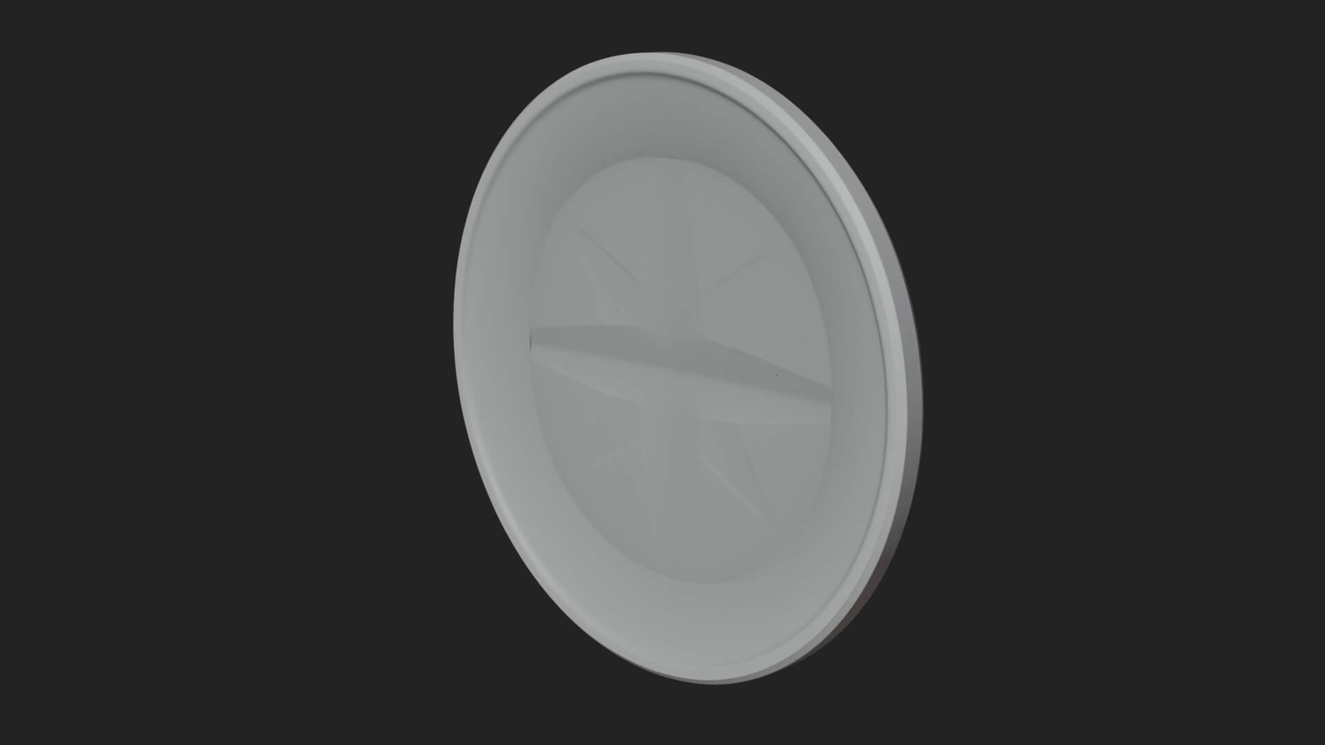 Mariner Compass Oval Plaque Design 5 3D Print Model 3D Model