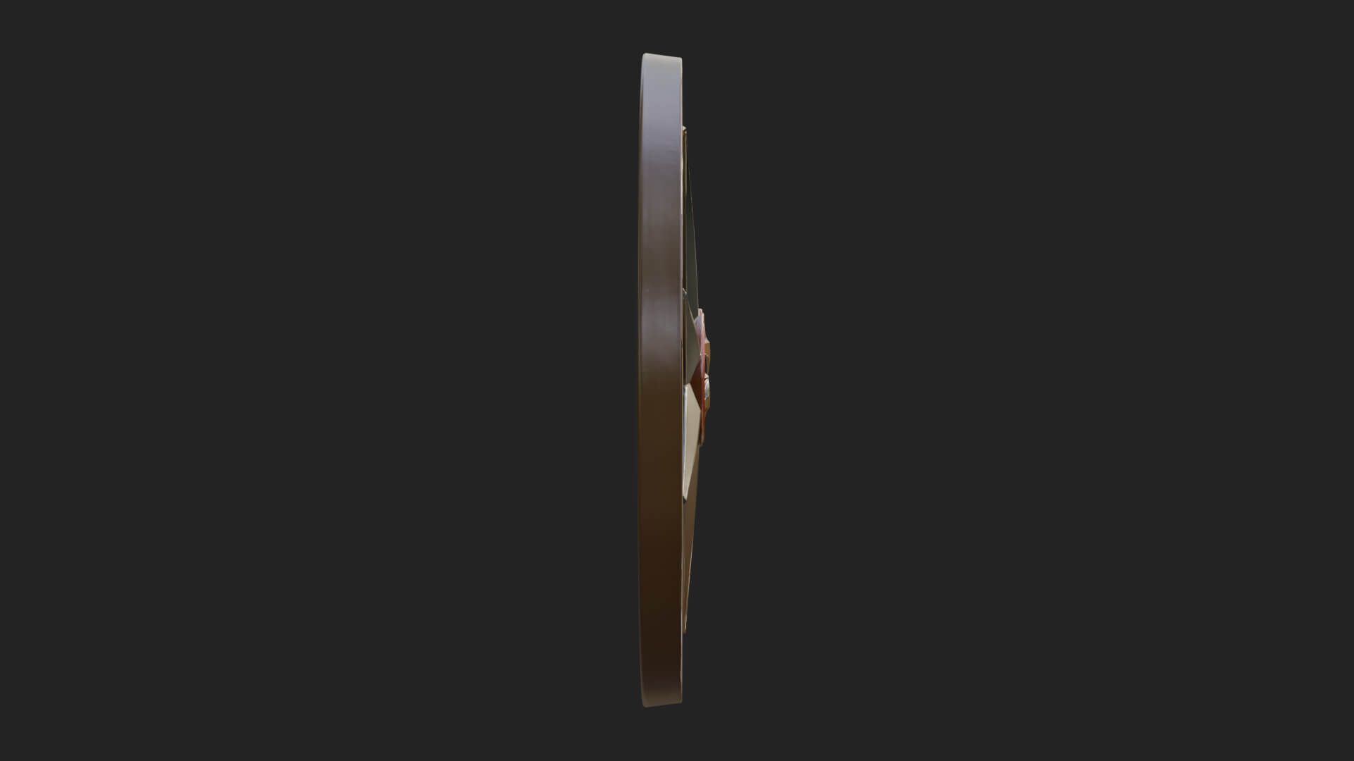 Mariner Compass Oval Plaque Design 6 3D Print Model 3D Model