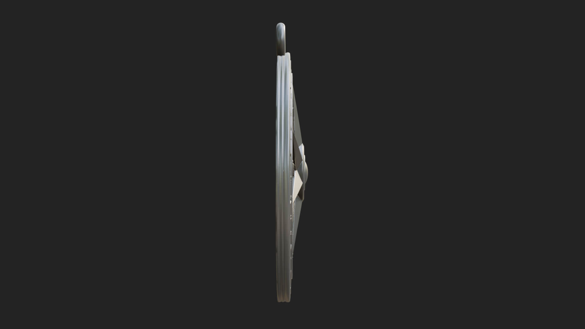 Mariner Compass Oval Plaque Design 9 3D Print Model 3D Model