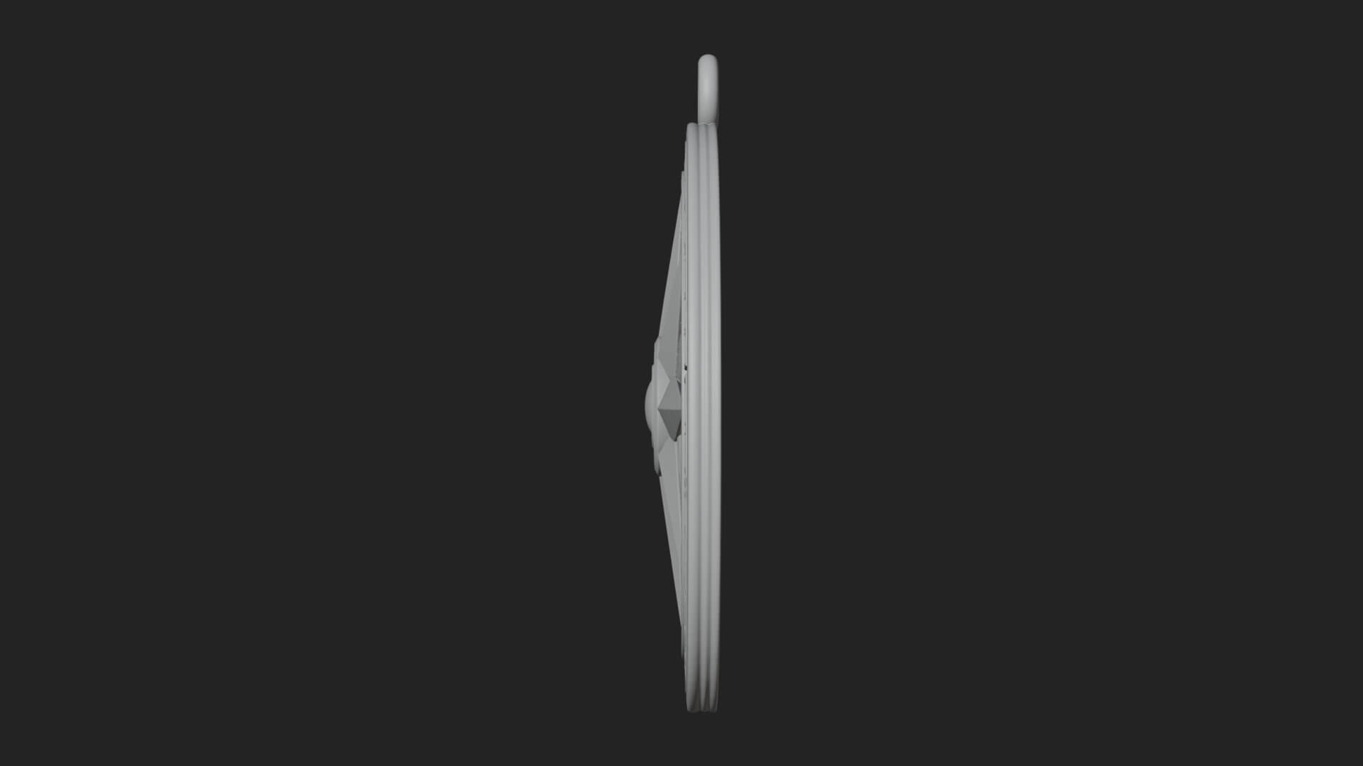 Mariner Compass Oval Plaque Design 9 3D Print Model 3D Model