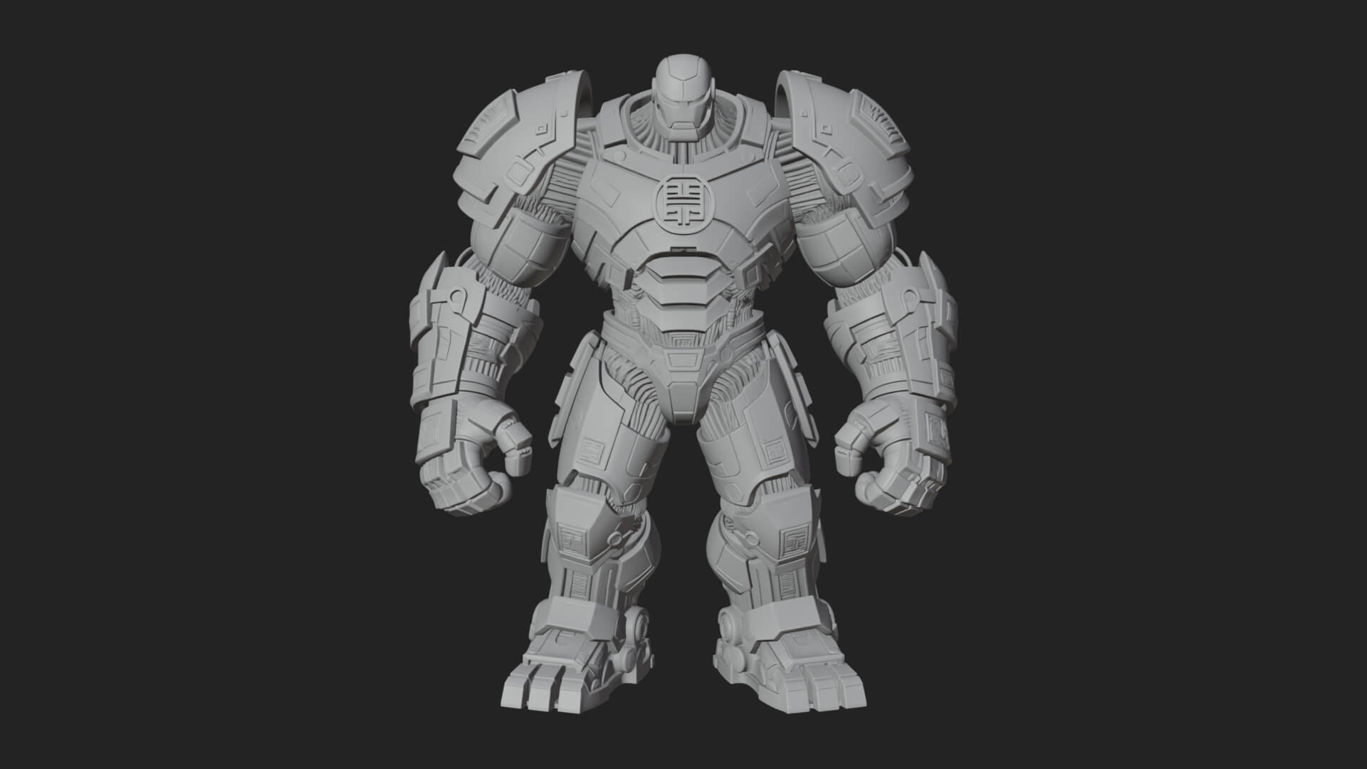 Mecha Battle Robot Statue Design 5 3D Print Model 3D Model