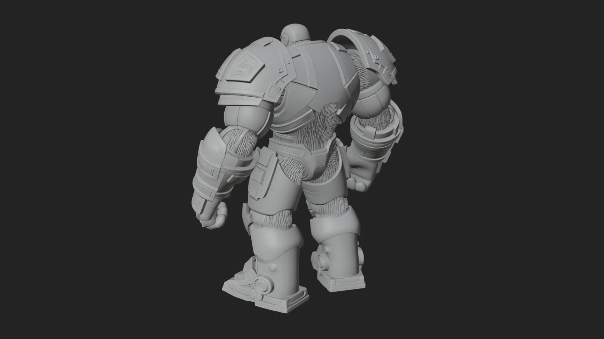 Mecha Battle Robot Statue Design 5 3D Print Model 3D Model