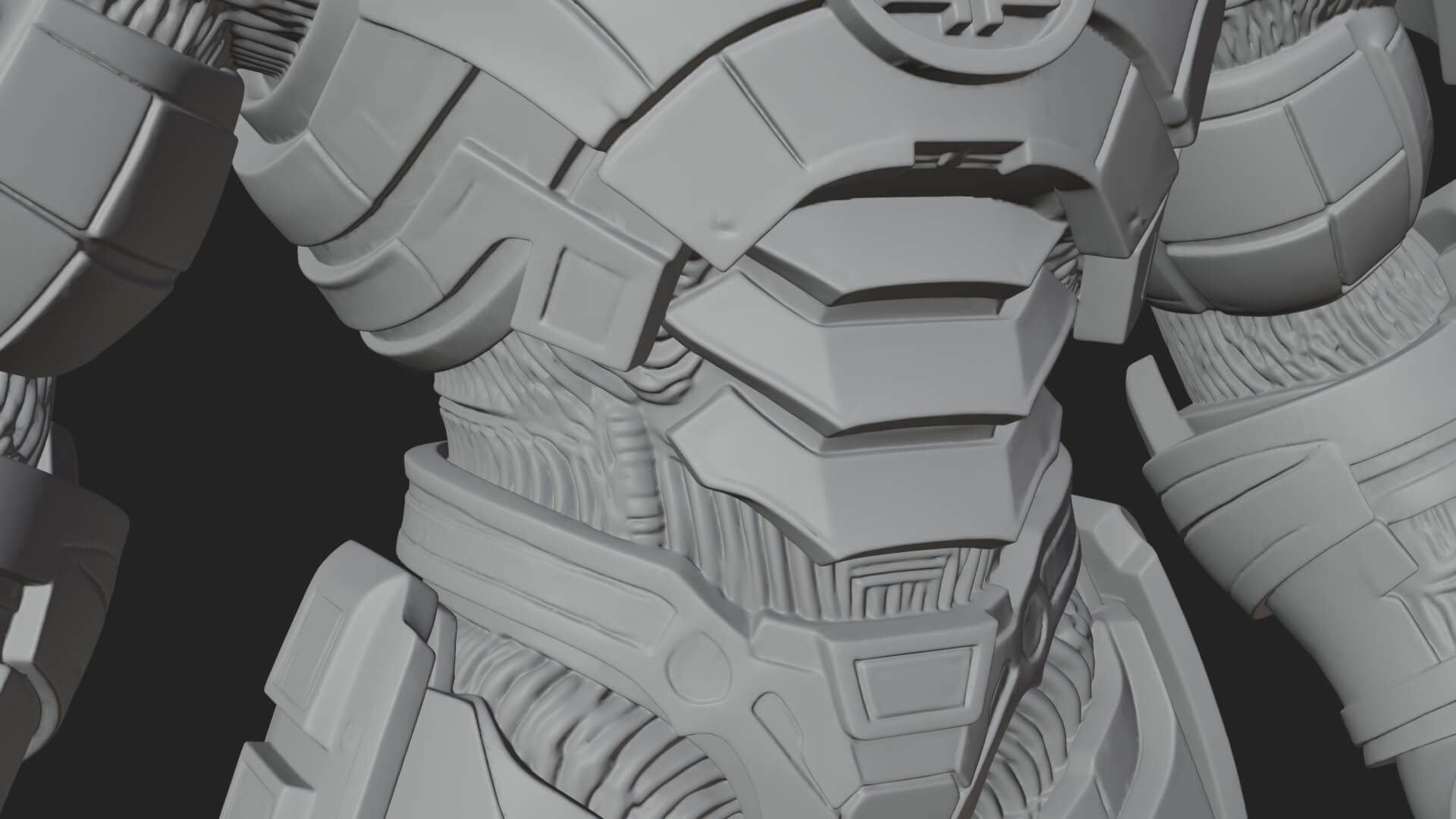 Mecha Battle Robot Statue Design 5 3D Print Model 3D Model