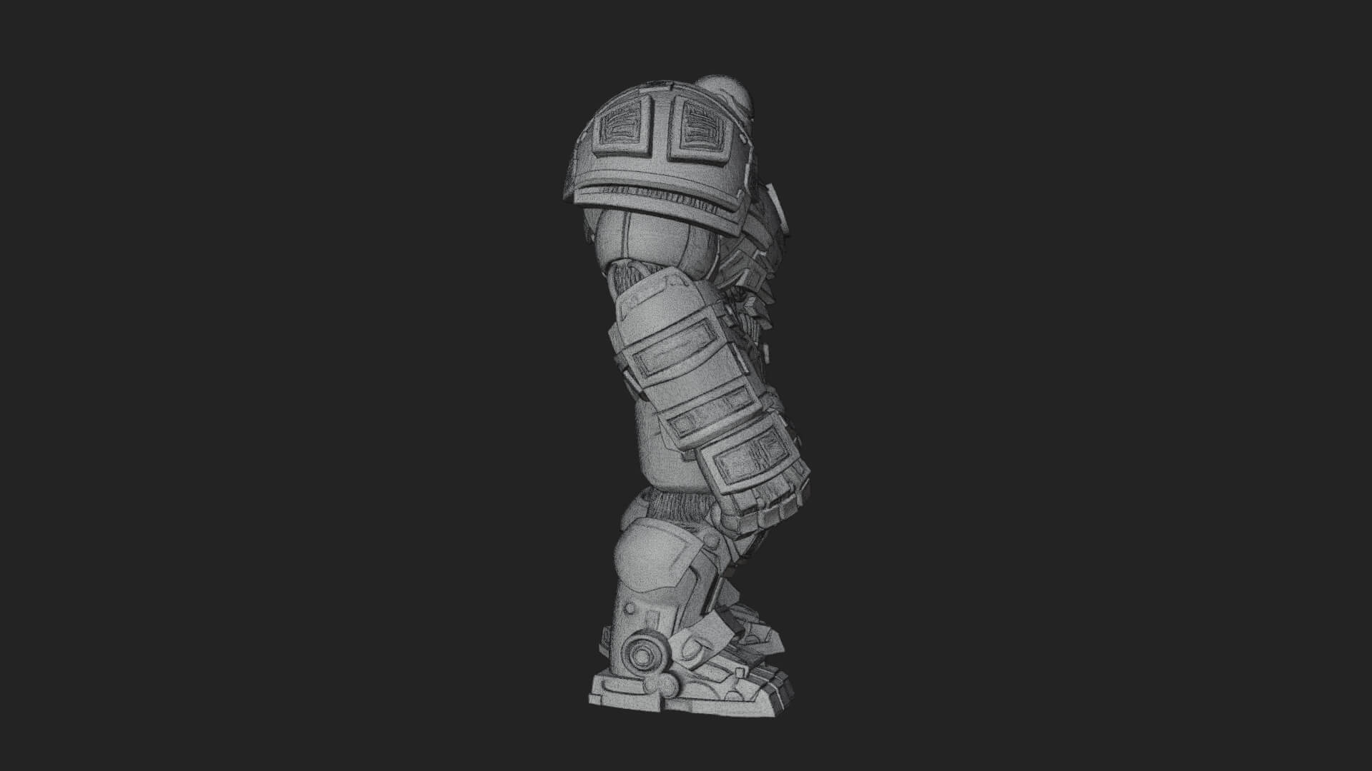 Mecha Battle Robot Statue Design 5 3D Print Model 3D Model