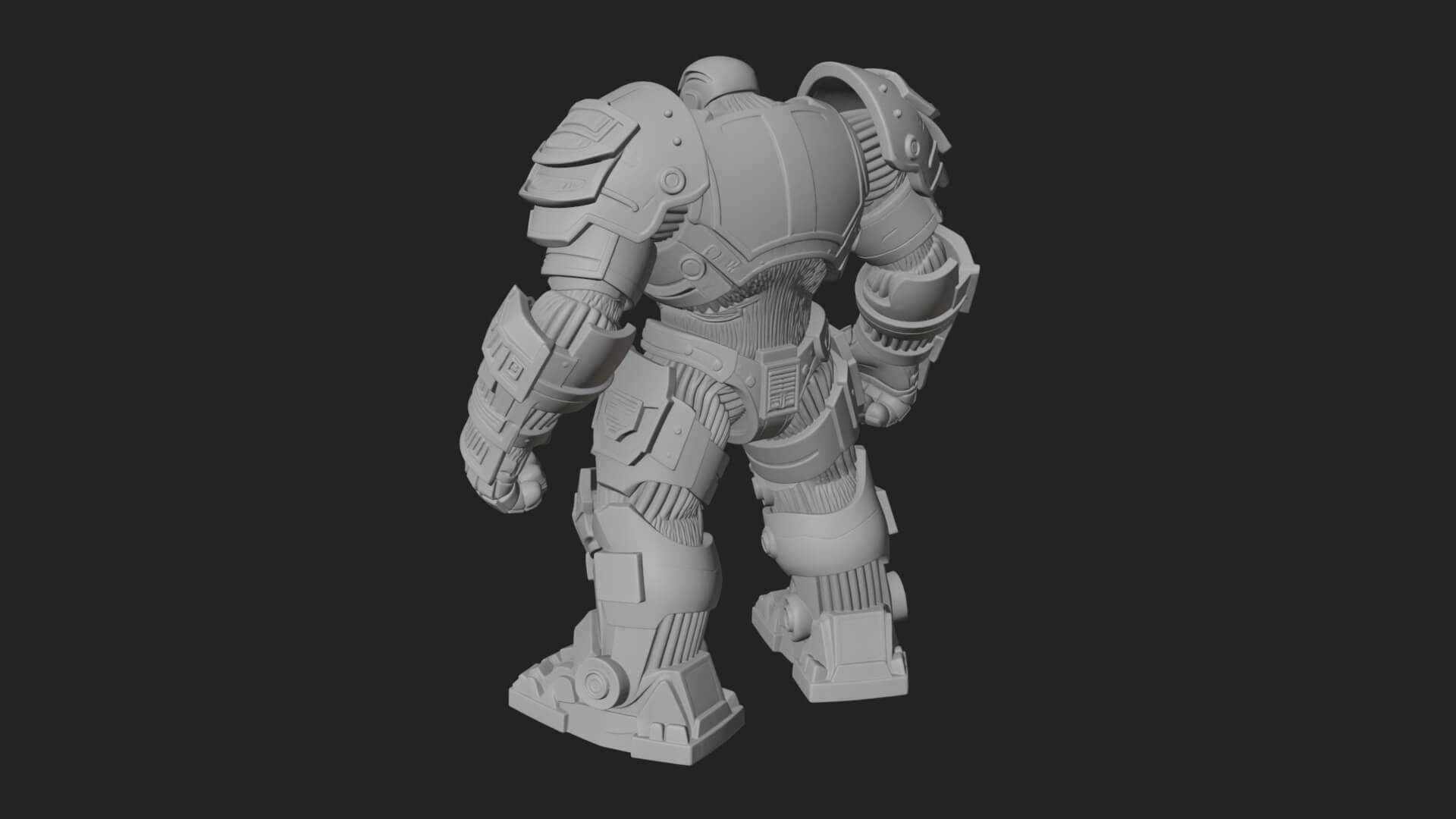 Mecha Battle Robot Statue Design 6 3D Print Model 3D Model