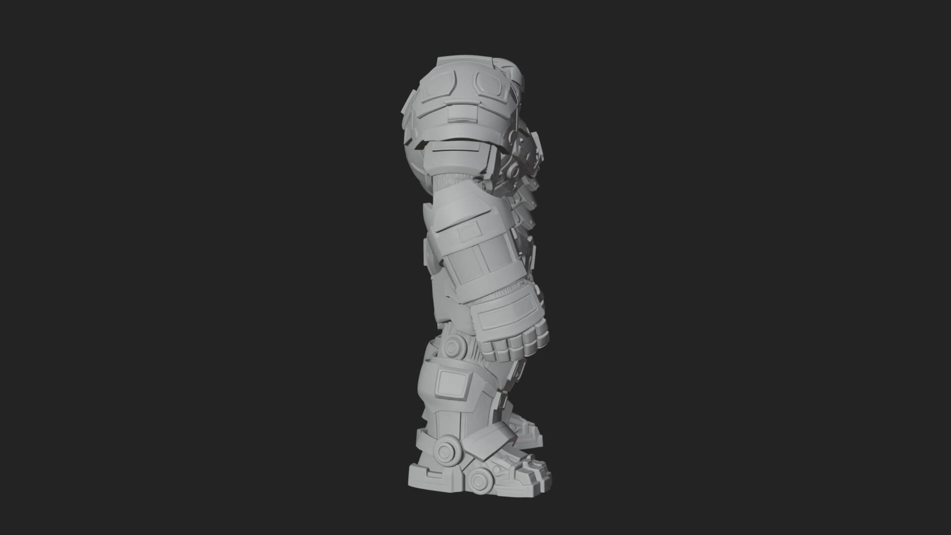 Mecha Battle Robot Statue Design 7 3D Print Model 3D Model