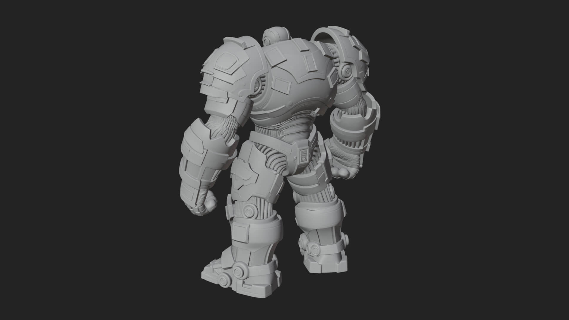 Mecha Battle Robot Statue Design 7 3D Print Model 3D Model