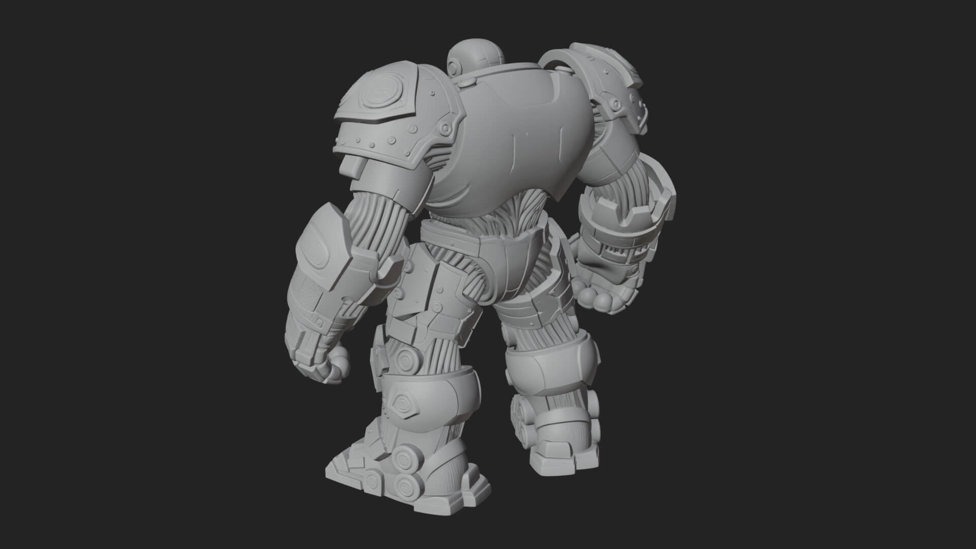 Mecha Battle Robot Statue Design 8 3D Print Model 3D Model
