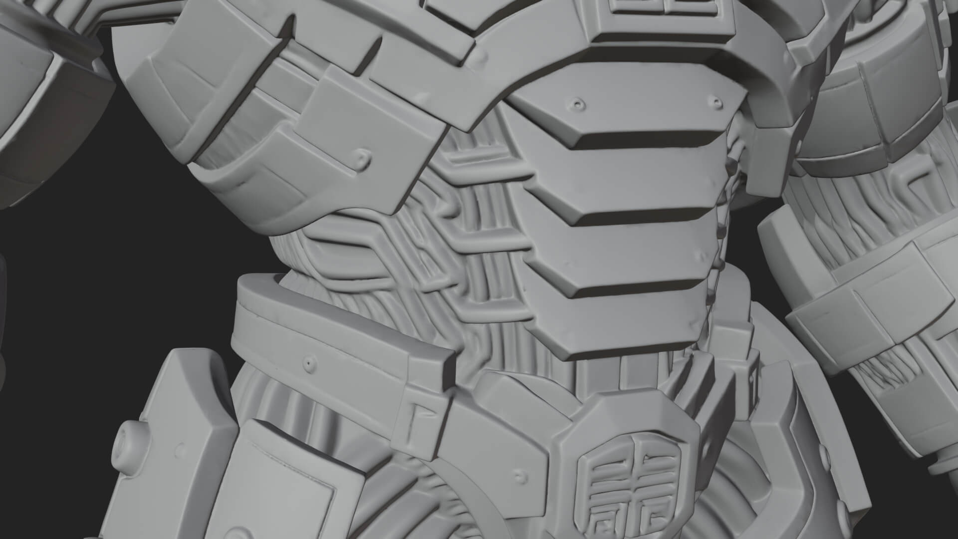 Mecha Battle Robot Statue Design 8 3D Print Model 3D Model