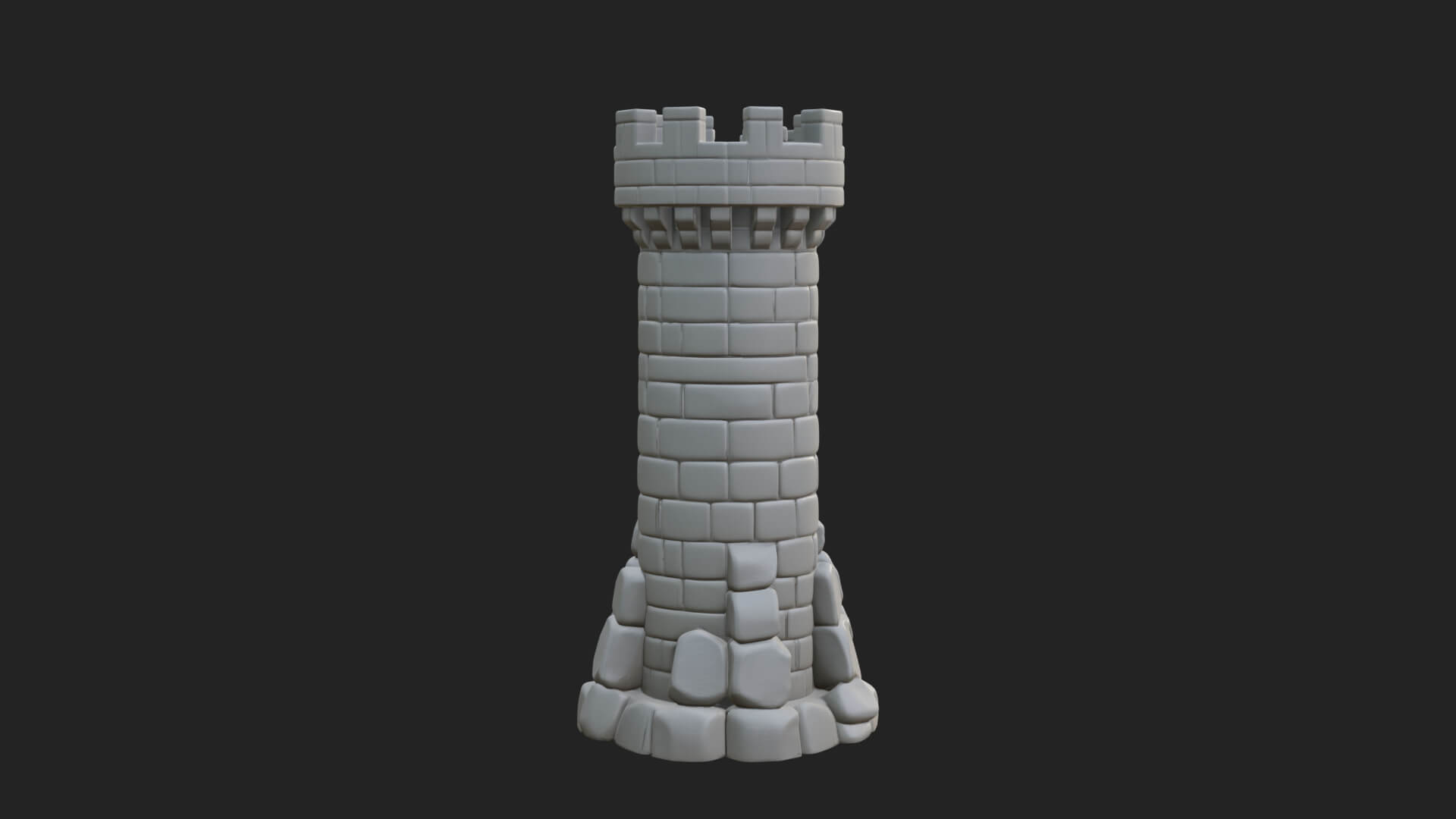 Medieval Castle Gate Model Design 10 3D Print Model 3D Model