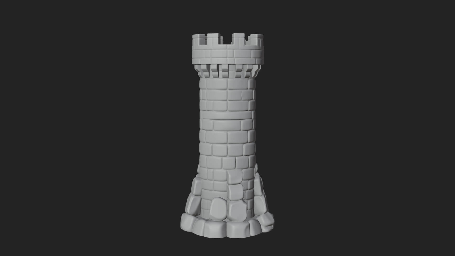 Medieval Castle Gate Model Design 10 3D Print Model 3D Model
