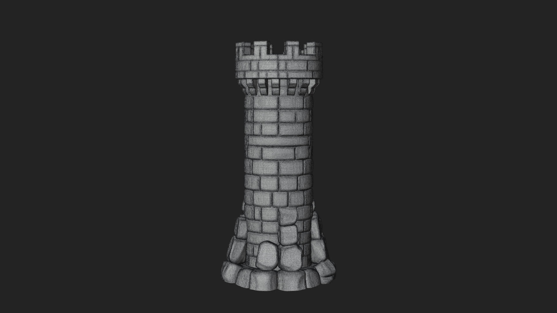 Medieval Castle Gate Model Design 10 3D Print Model 3D Model
