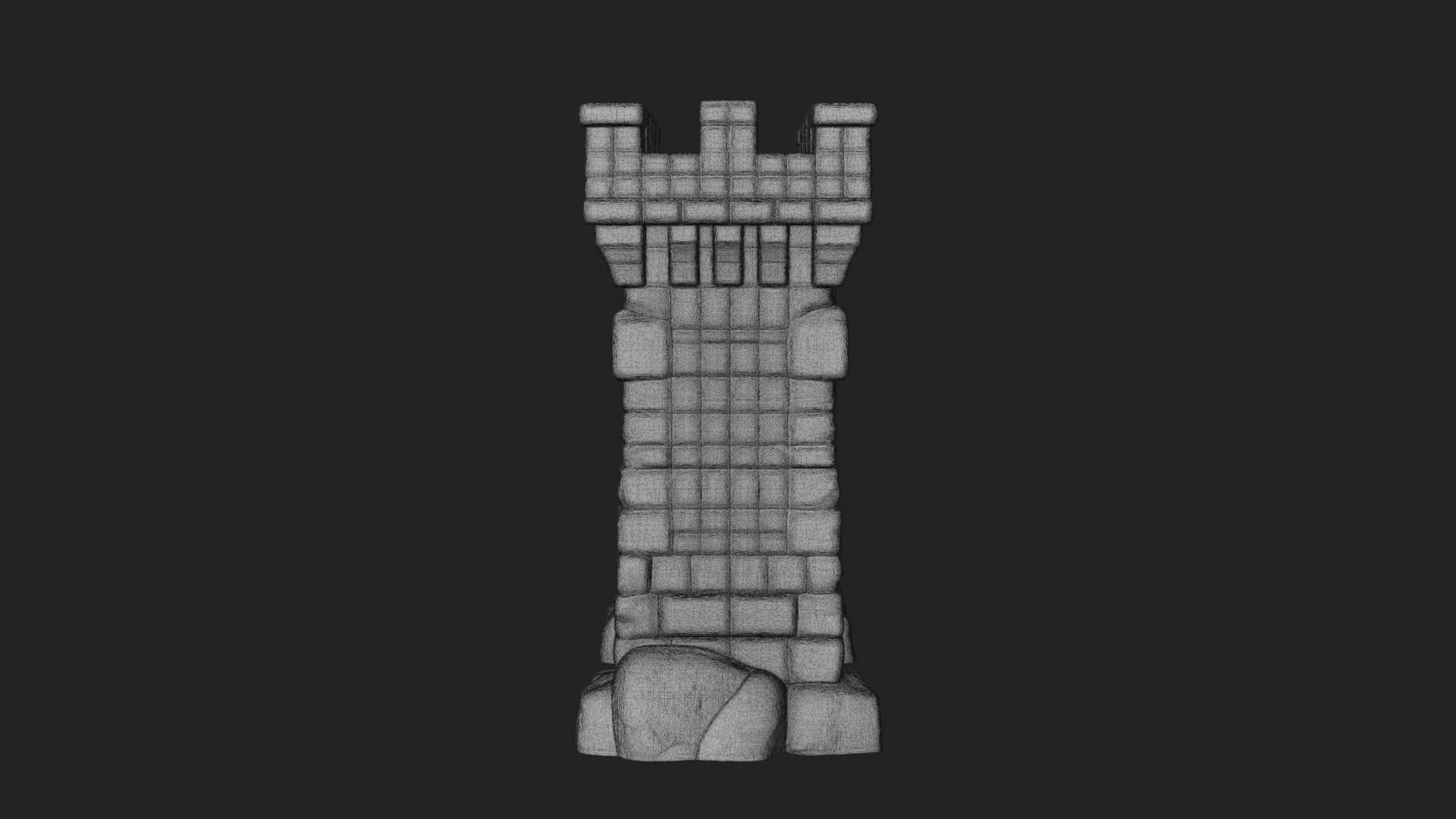Medieval Castle Gate Model Design 11 3D Print Model 3D Model