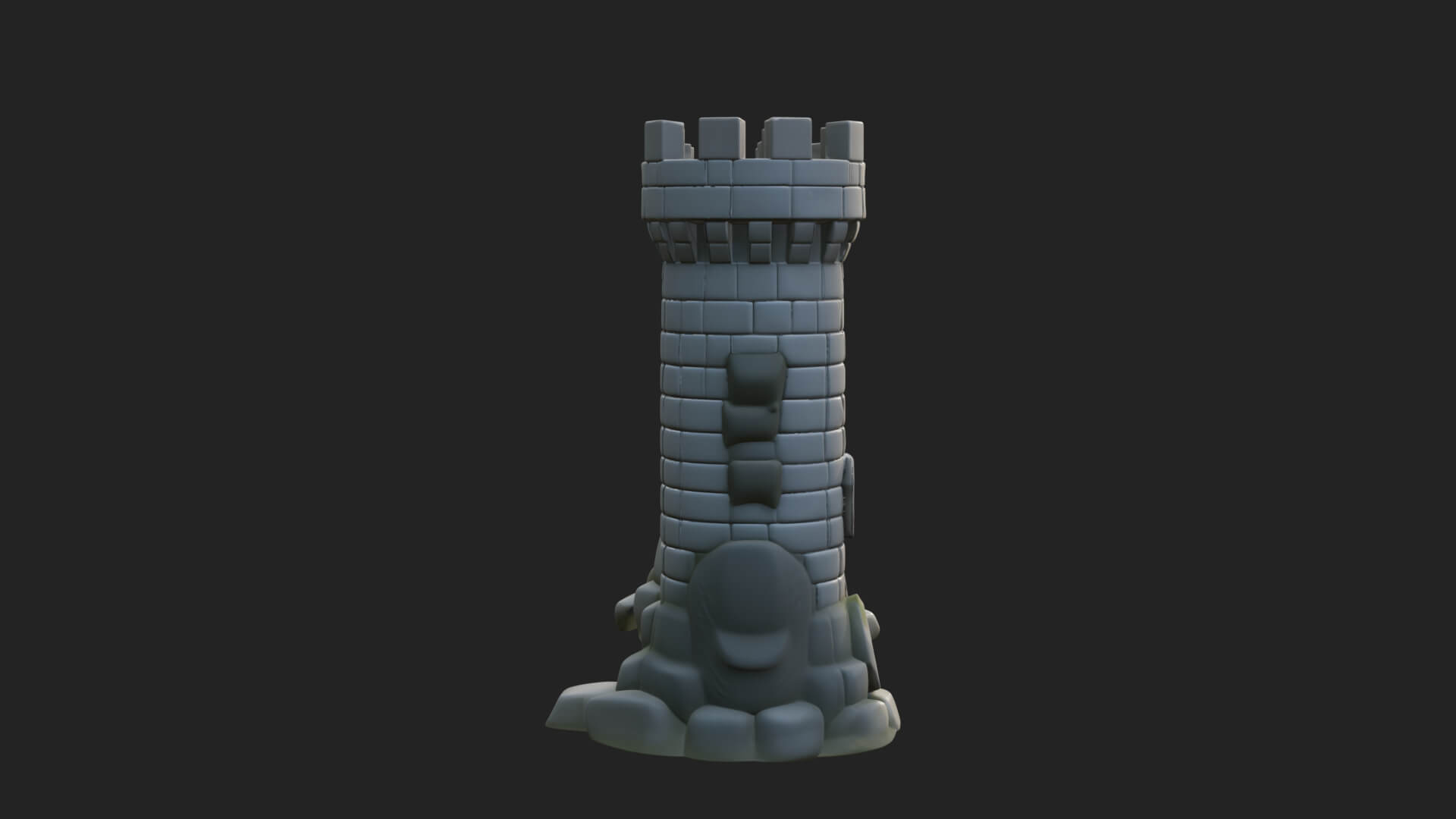 Medieval Castle Gate Model Design 9 3D Print Model 3D Model