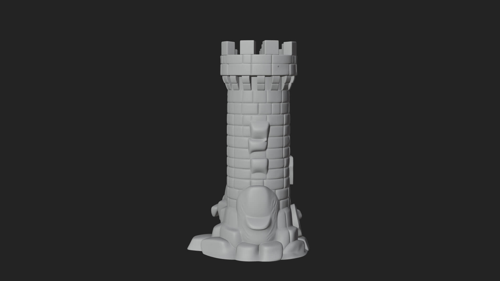 Medieval Castle Gate Model Design 9 3D Print Model 3D Model