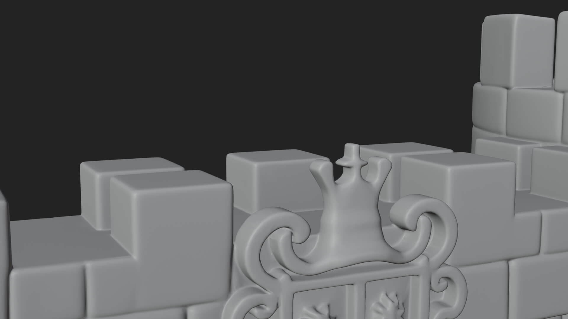 Medieval Castle Gate Model Design 9 3D Print Model 3D Model
