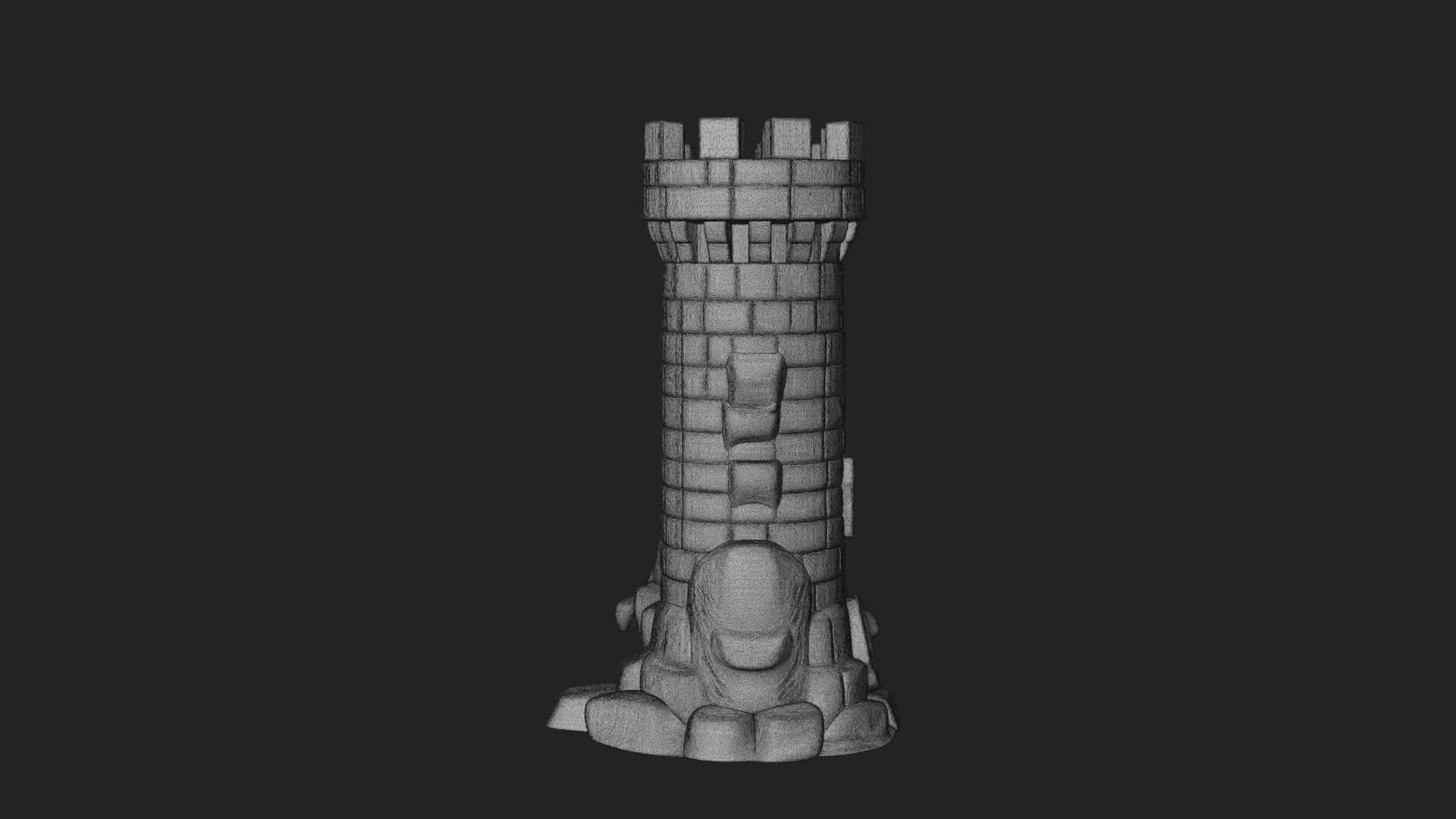 Medieval Castle Gate Model Design 9 3D Print Model 3D Model