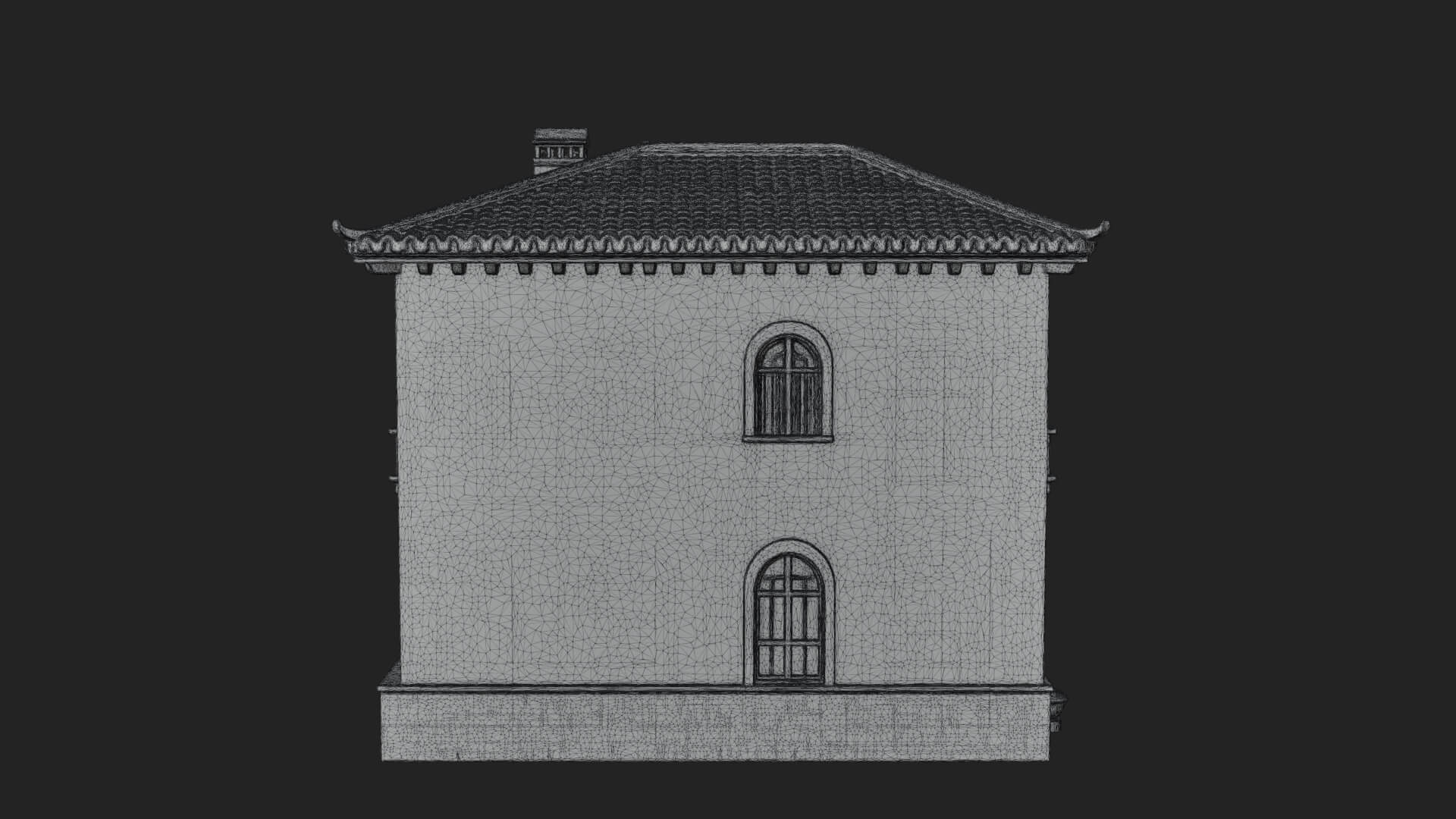 Mediterranean Villa House Design 2 3D Print Model 3D Model