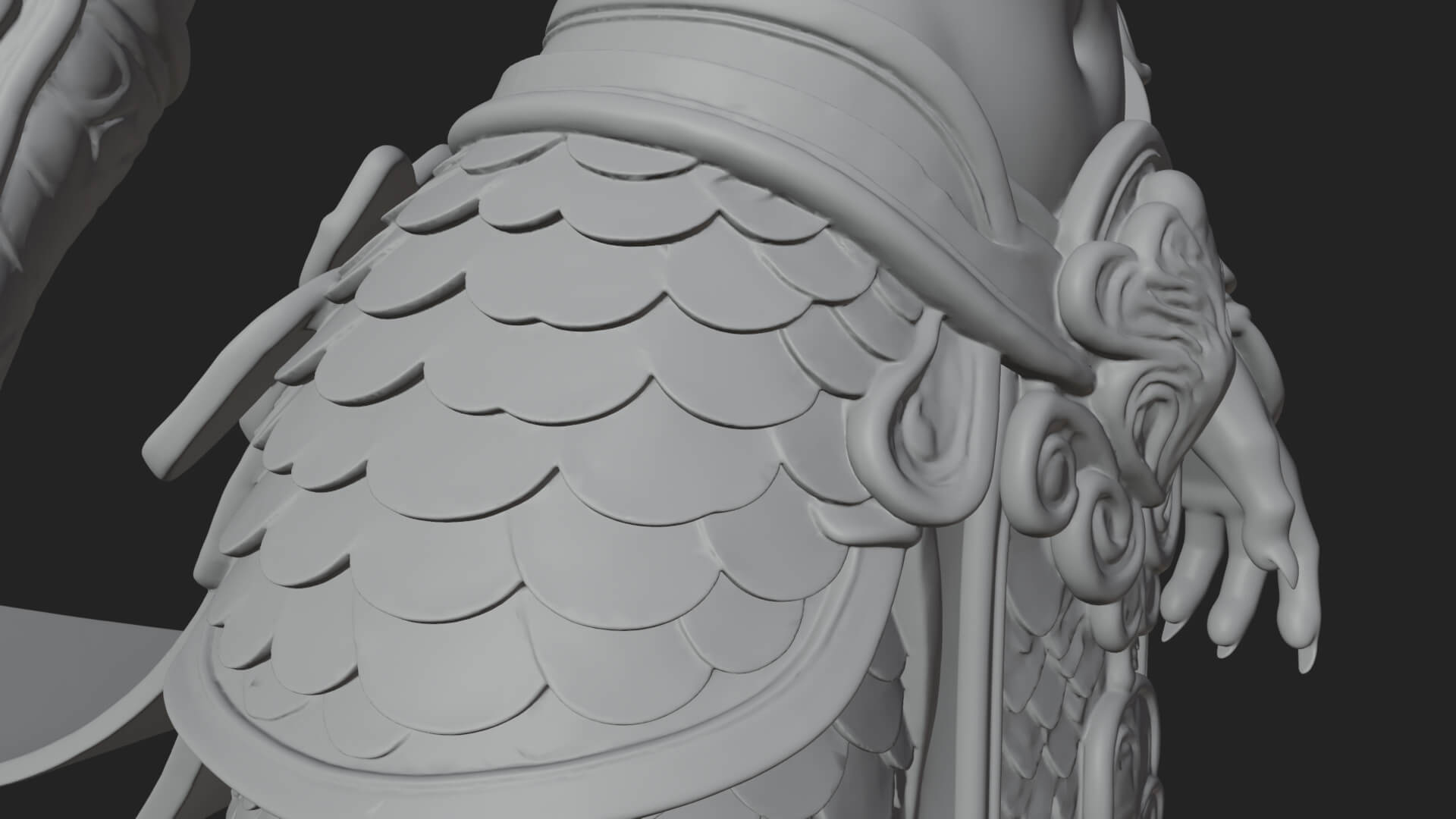 Medusa Snake Hair Statue Design 3 3D Print Model 3D Model